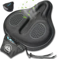 YCW 6, YLG Black Memory Foam Bike Seat Cover - 11.8 x 11 Inches-0