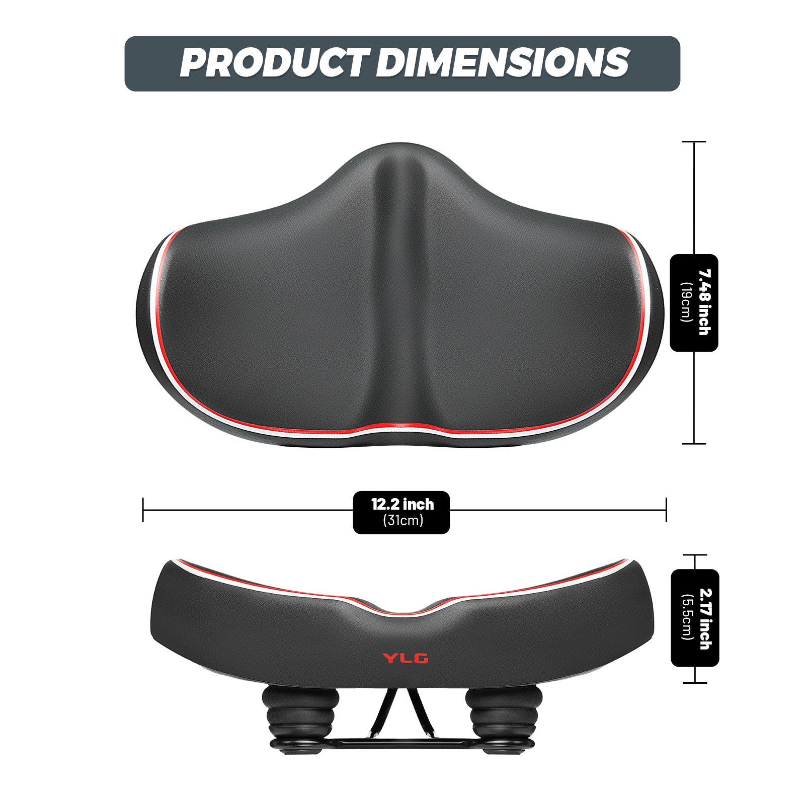 YN 8, YLG Noseless Bike Seat Cushion-1