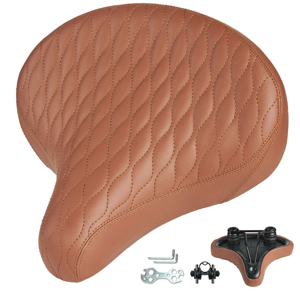 YS 10, YLG Brown Bicycle Seat Cushion-0