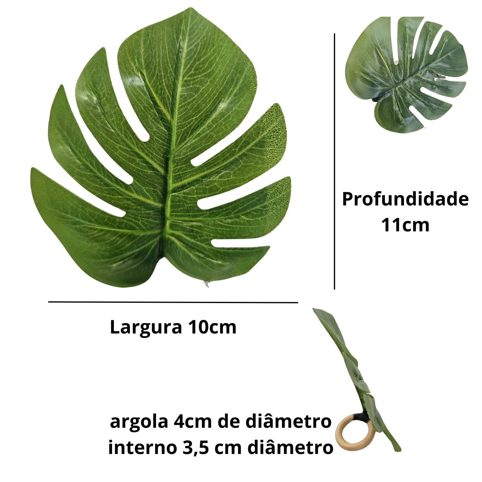 Wholesale Box of 30 PACK Green Monstera Leaf Napkin Rings with 6 Pcs (Kraft Stand Up Pouches) for store, bakery, market, winery-2