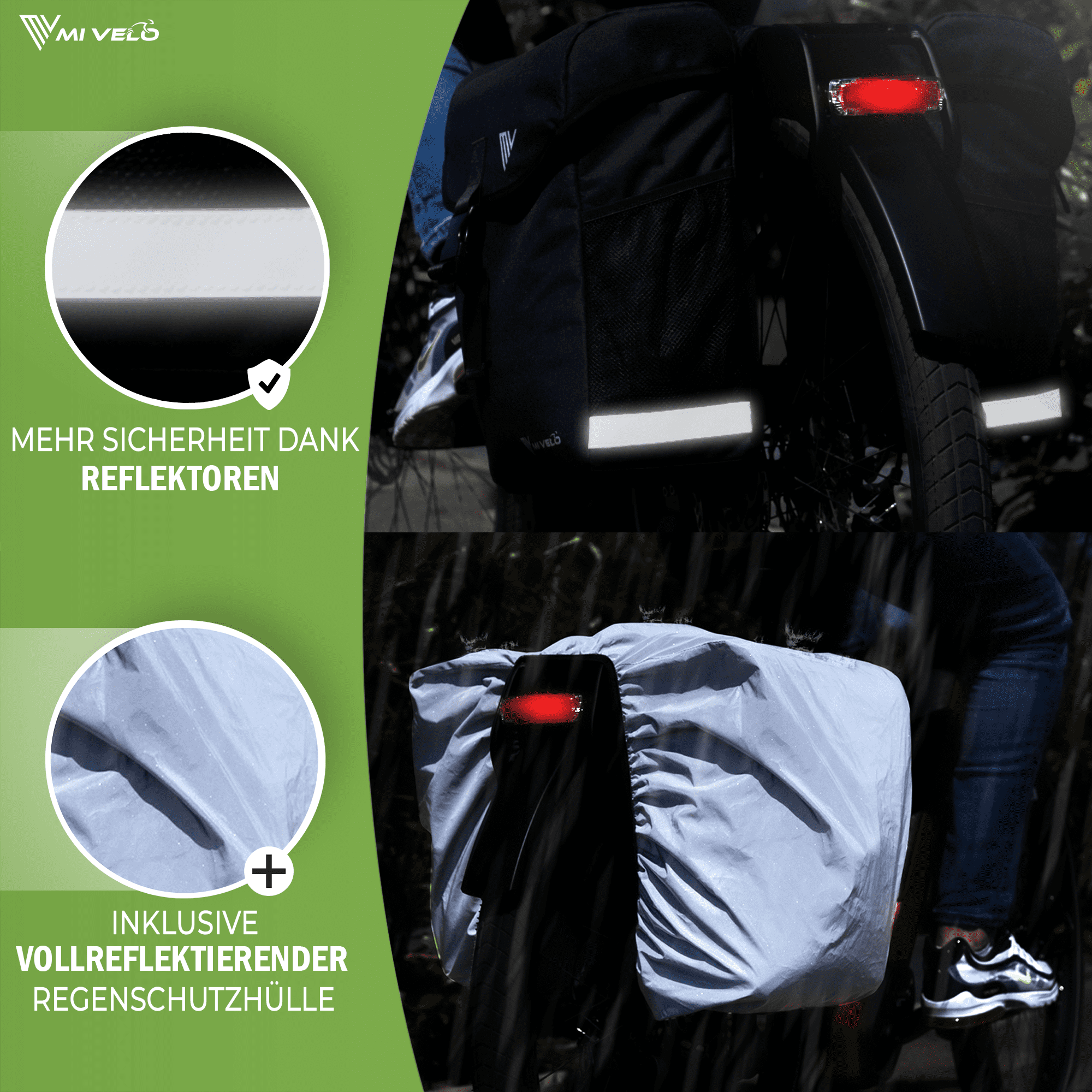 Mivelo Fahrrad Doppeltasche "DUPLEX" 36L-2