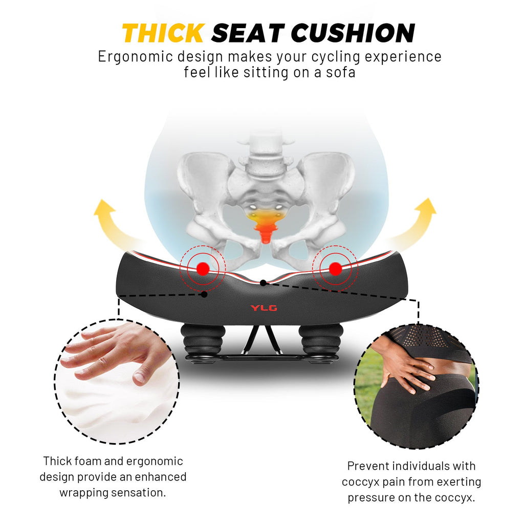 YN 8, YLG Noseless Bike Seat Cushion-2