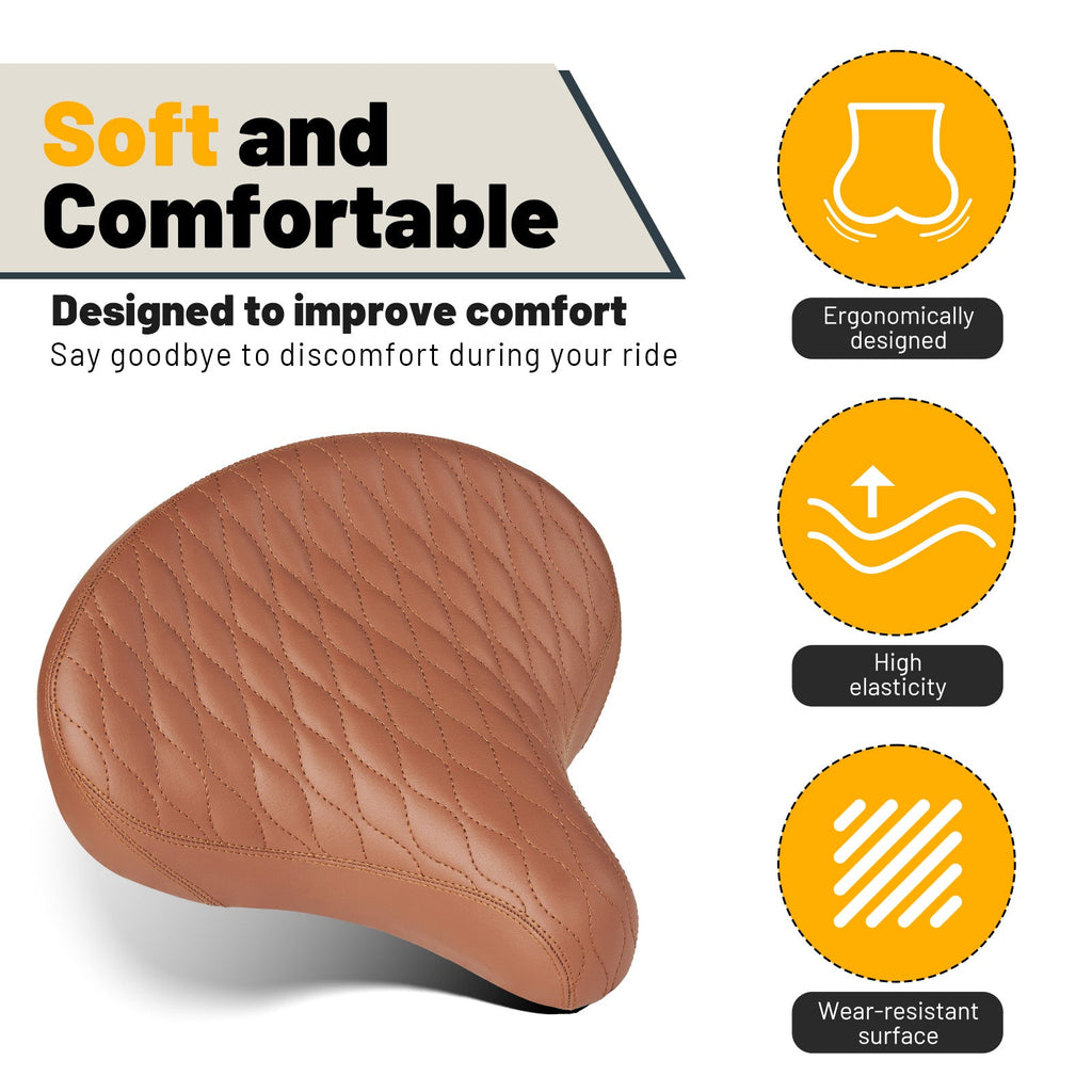 YS 10, YLG Brown Bicycle Seat Cushion-3