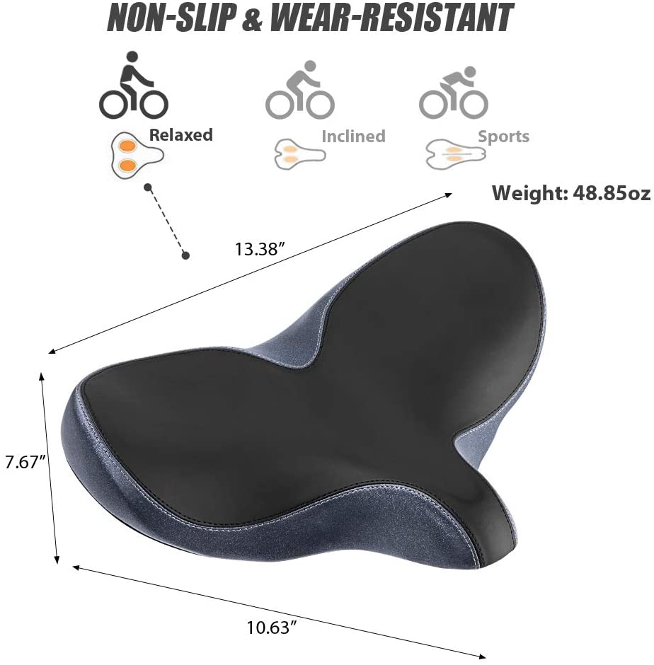 YS 4, YLG Oversized Comfort Bike Seat For Indoor Bike-2