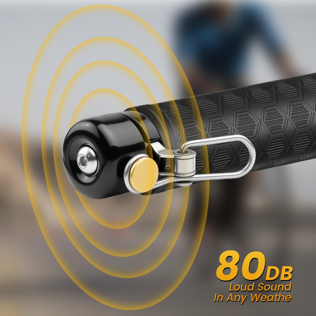 80dB Loud Aluminum Handlebar End Plug Bell-4
