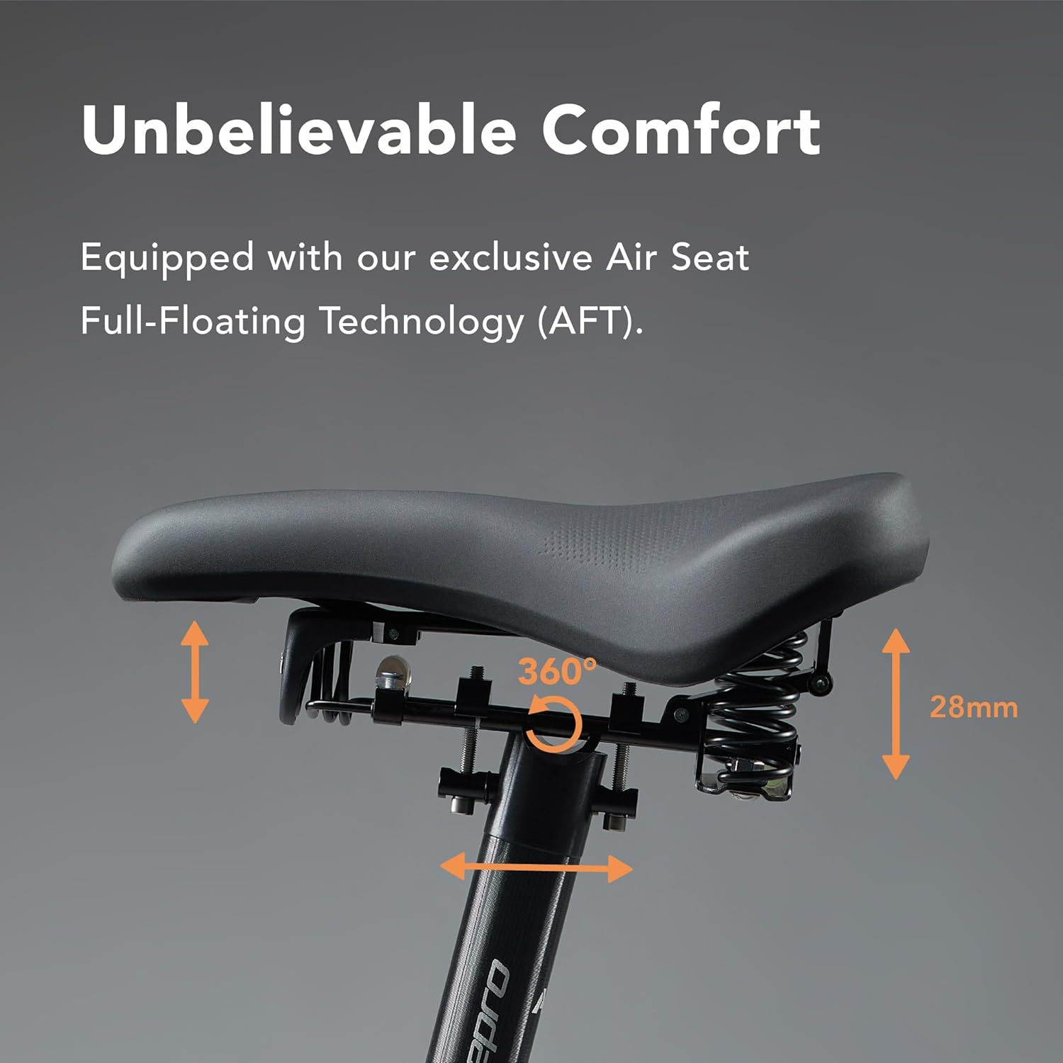 Air Seat 1 AFT Feder-Sattel – Komfortabler breiter Sattel-1