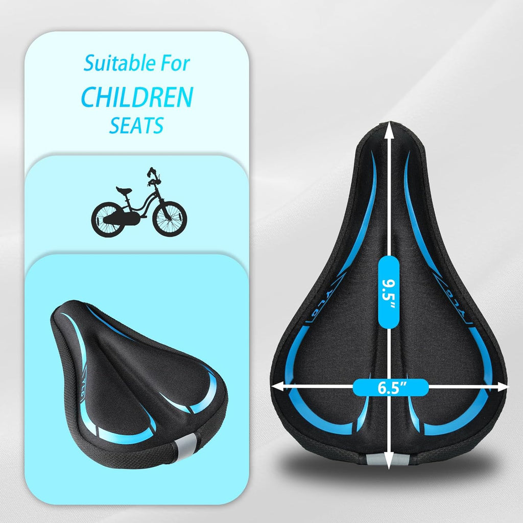 YK 3, YLG Kids Bike Seat Cushion for Boys 9.5"x6.5"-1