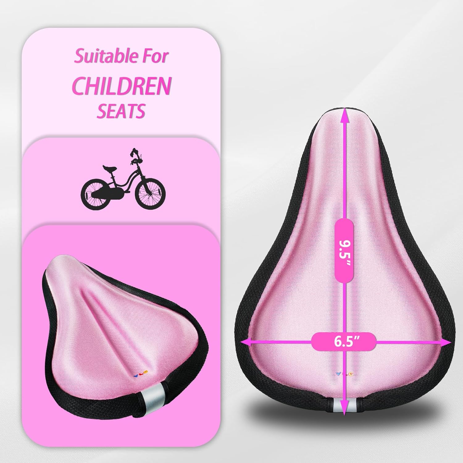 YK 5, YLG Kids Bike Seat Cushion for Girls-1