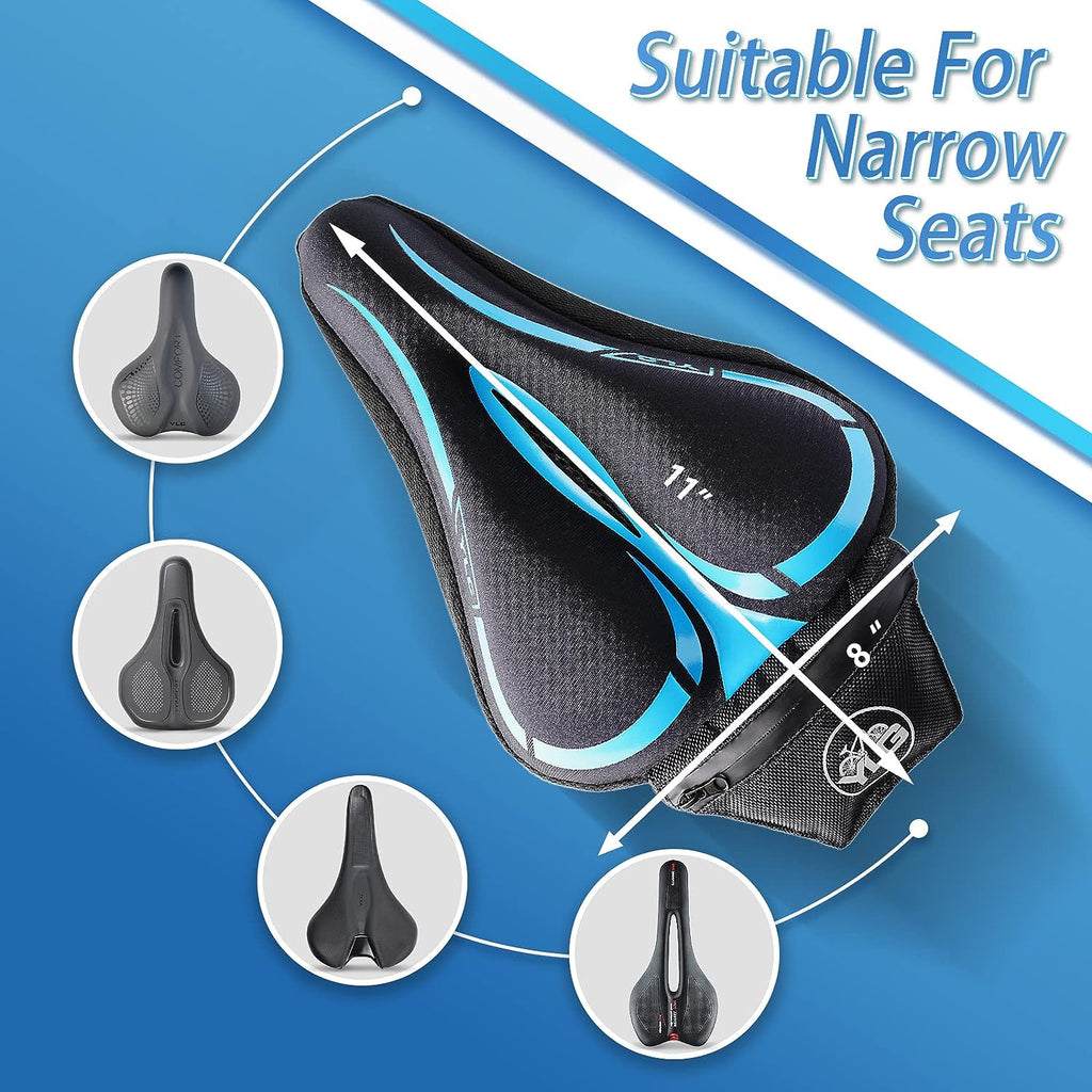 YC 3, YLG Bike Seat Cushion, Memory Foam, 11*8IN-1