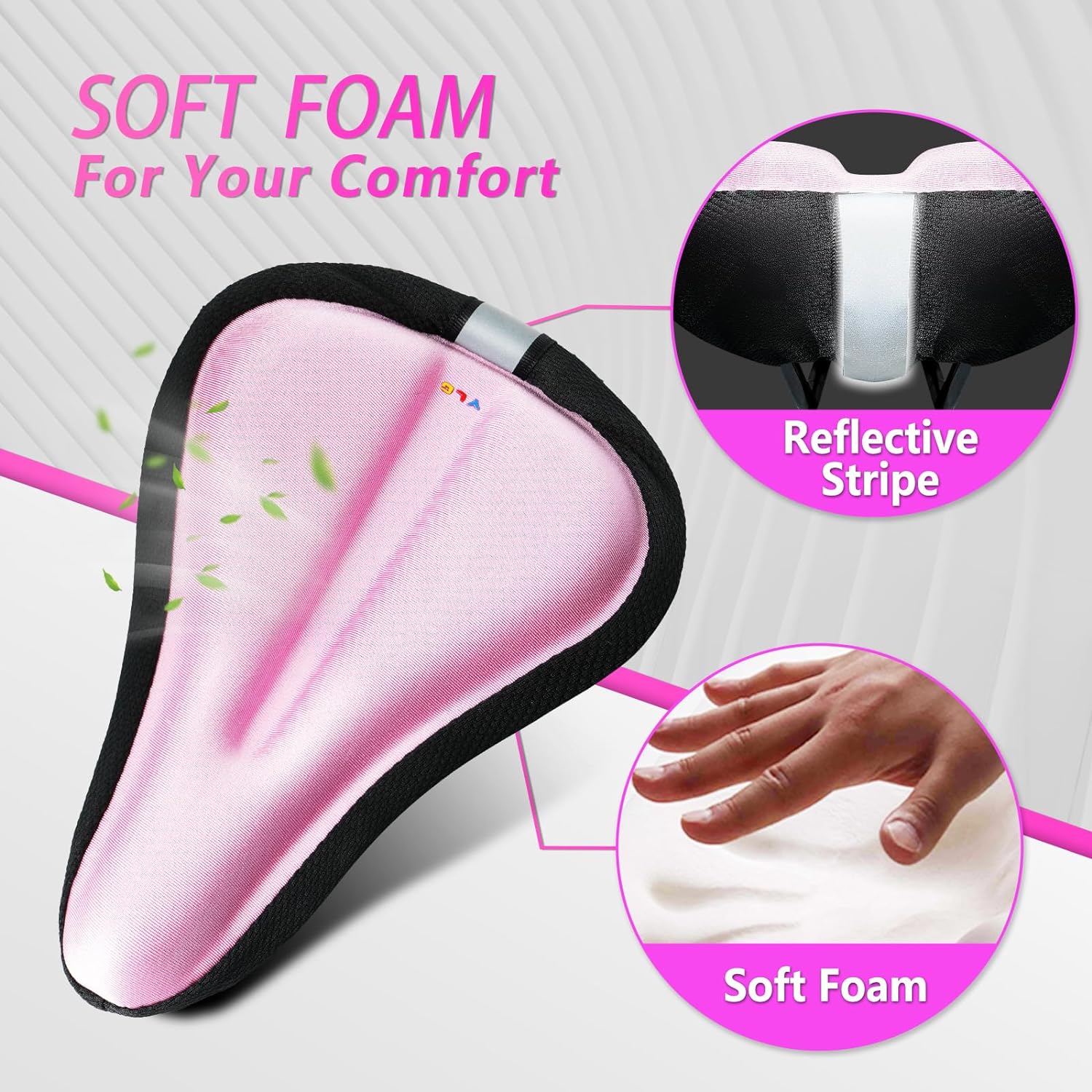 YK 5, YLG Kids Bike Seat Cushion for Girls-2