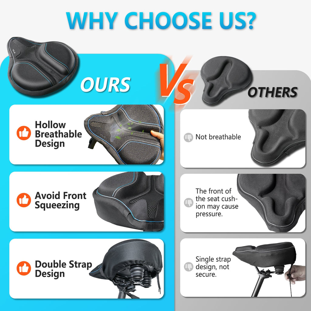 YCW 7, YLG Noseless Bike Seat Cover 12" x 11“-4
