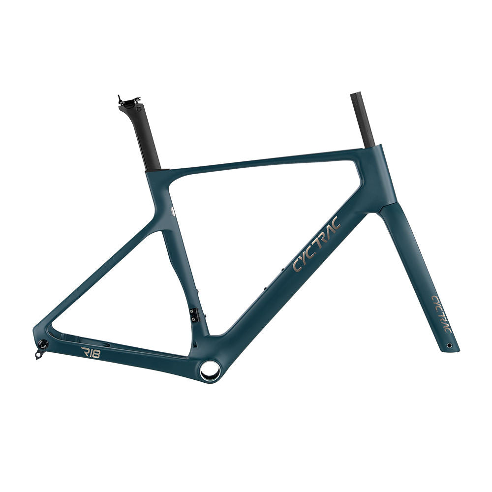 CYCTRAC R18 Disc Carbon Road Frame Set – T800/T1000, 700C, Thru Axle, Aero, Internal Routing-0