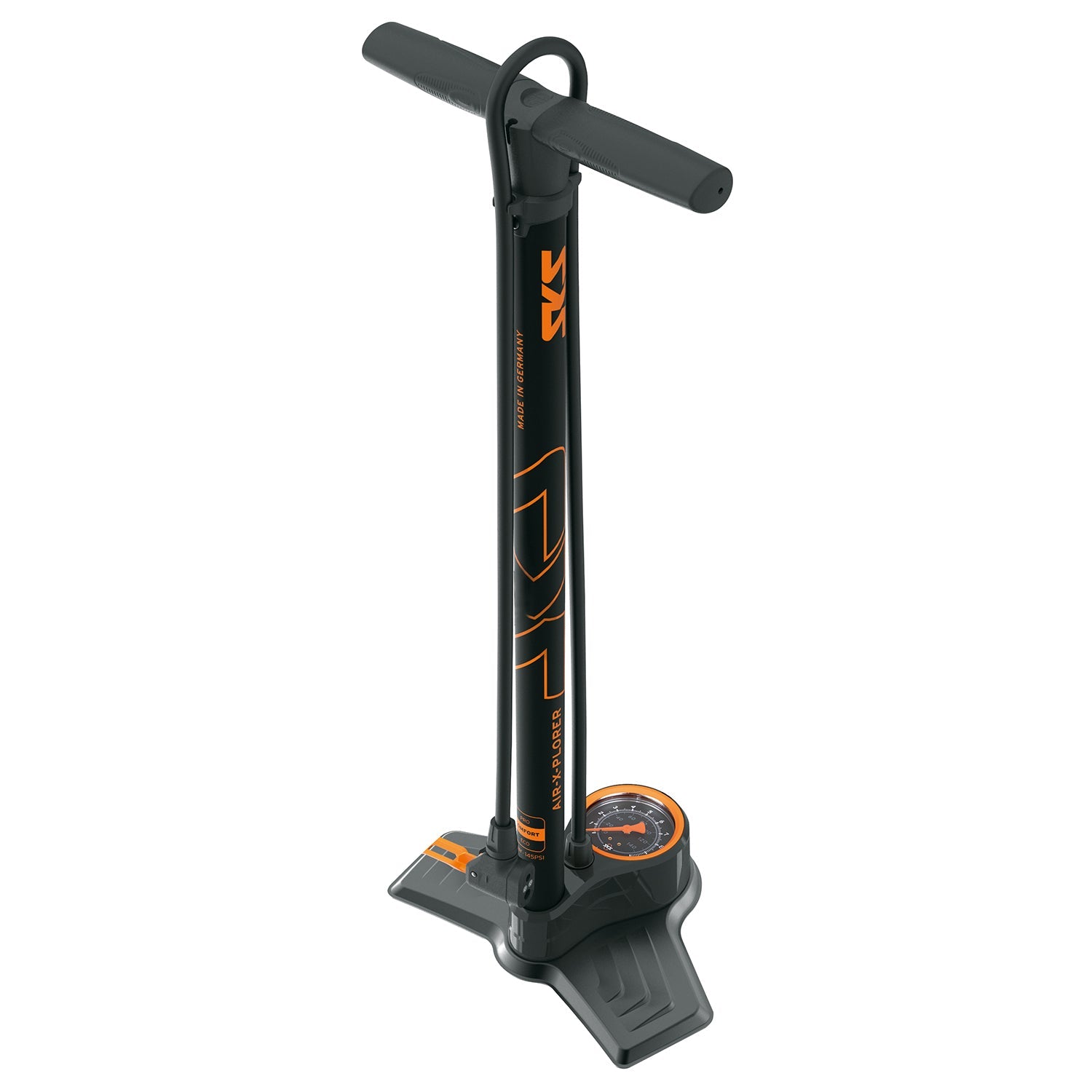 AIR-X-PLORER 10.0 stabile Standpumpe mit Präzisionsmanometer für Fahrräder-2