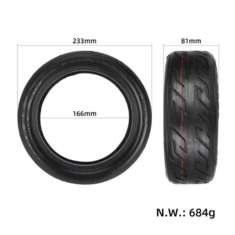 2x VMAX E-Scooter Reifen 10x2.7 Zoll Set Tubeless Gelschicht 10 x 2,7-6,5-4