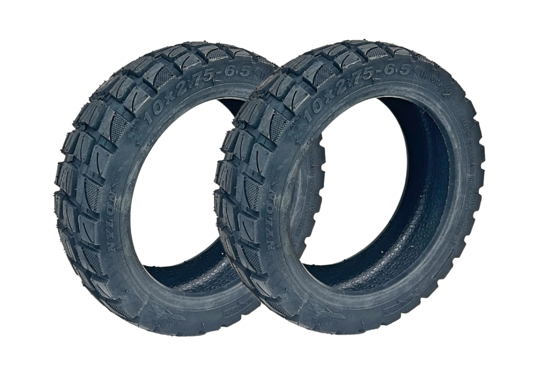2x Trittbrett E-Scooter Reifen Tubeless 10x2,75 Zoll Set 10x2,75-6,5-0