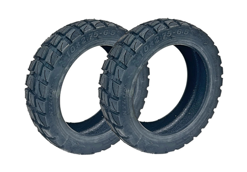 2x Trittbrett E-Scooter Reifen Tubeless 10x2,75 Zoll Set 10x2,75-6,5-0