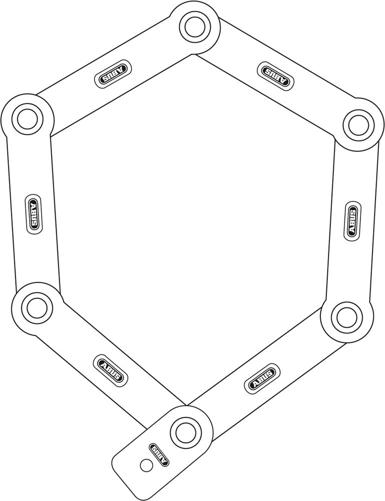 ABUS Fahrradschloss BORDO™ 6000K /90 black - Faltschloss-4