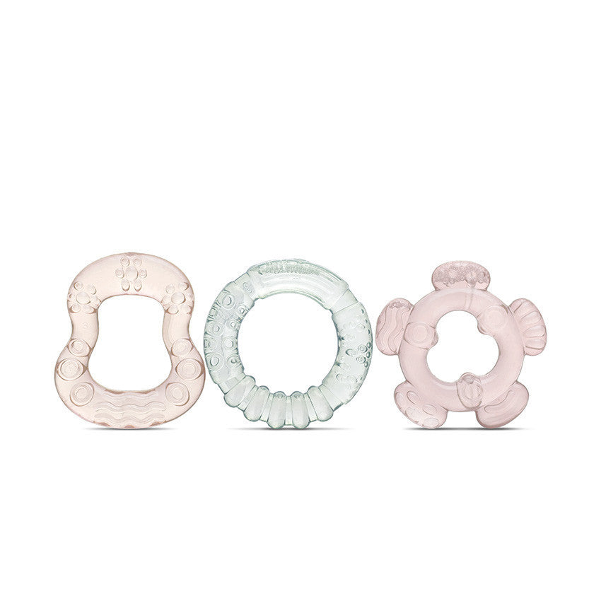 Baby Care 3 db-os hűthető rágóka - Iceberg Green/Mellow Rose-0
