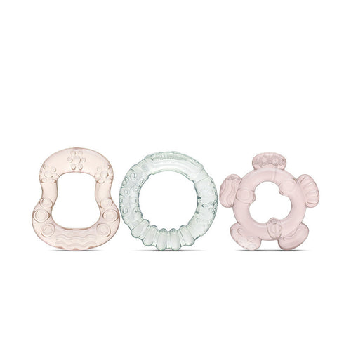 Baby Care 3 db-os hűthető rágóka - Iceberg Green/Mellow Rose-0