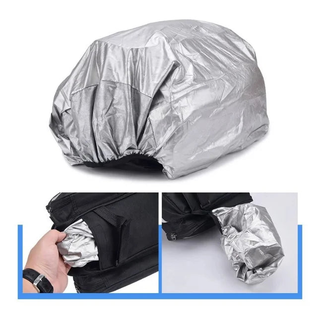 Fahrradtasche Packtasche 27L – erweiterbar, reflektierend inkl. Regenabdeckung-4