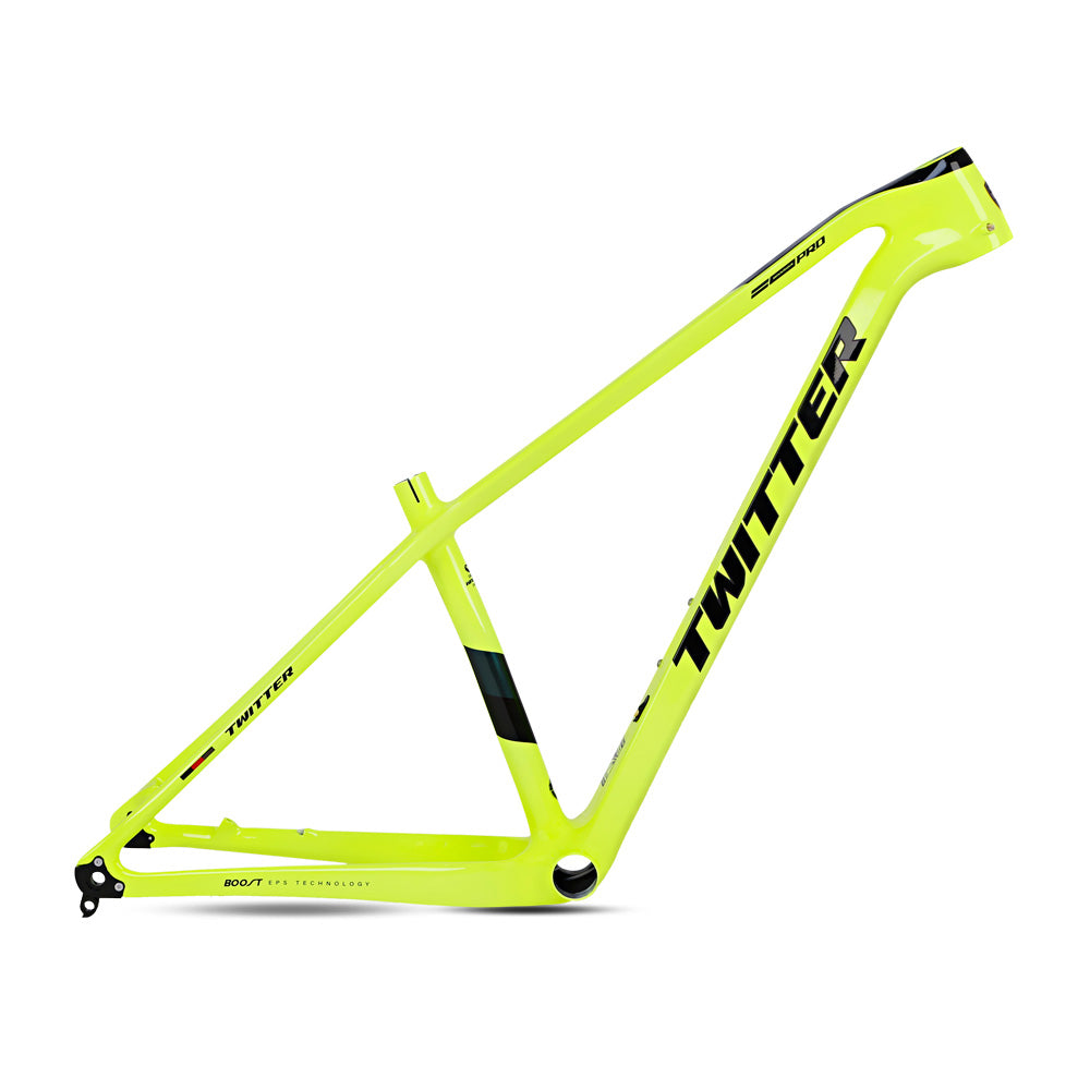 TWITTER WARRIOR Pro Carbon MTB Frame – T900 Mix, 29"/27.5", Thru axle  +Lever, Gloss+UV Decals-3