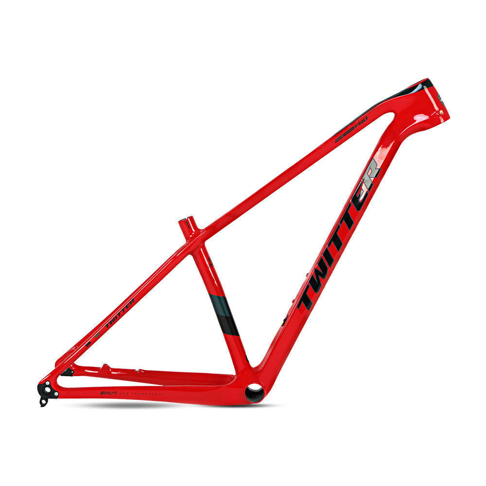 TWITTER WARRIOR Pro Carbon MTB Frame – T900 Mix, 29"/27.5", Thru axle  +Lever, Gloss+UV Decals-4