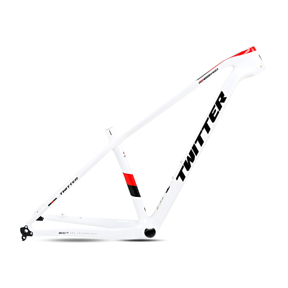 TWITTER WARRIOR Pro Carbon MTB Frame – T900 Mix, 29"/27.5", Thru axle  +Lever, Gloss+UV Decals-10