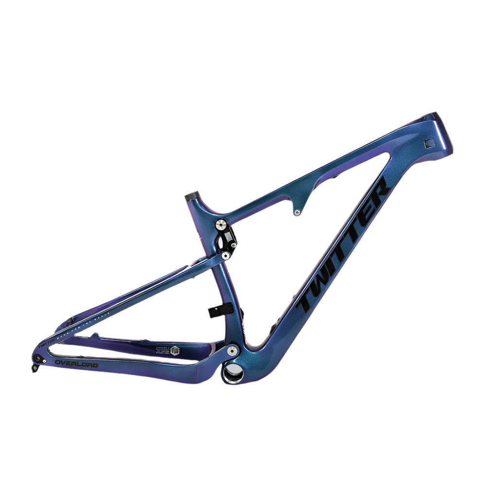 TWITTER OVERLORD Full Suspension Carbon MTB Frame – T800 Mix, 29"/27.5", AM, with DNM Rear SHOX-6