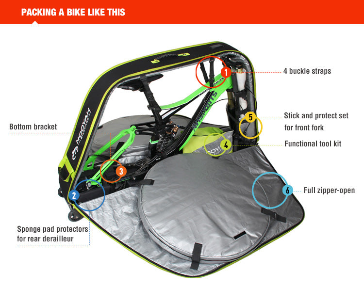 NOOYAH Bike Case BK007S – Ultimate Protection Zero Disassembly Total Freedom-2