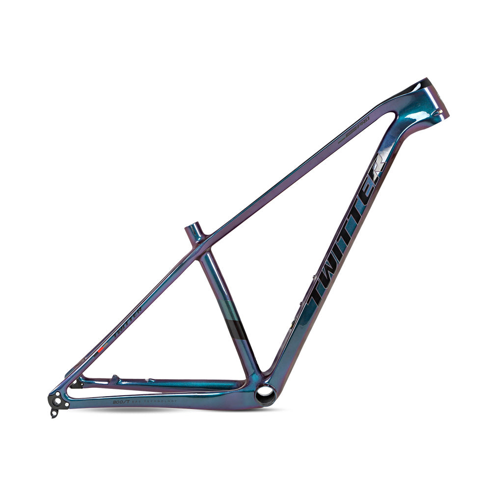TWITTER WARRIOR Pro Carbon MTB Frame – T900 Mix, 29"/27.5", Thru axle  +Lever, Gloss+UV Decals-2