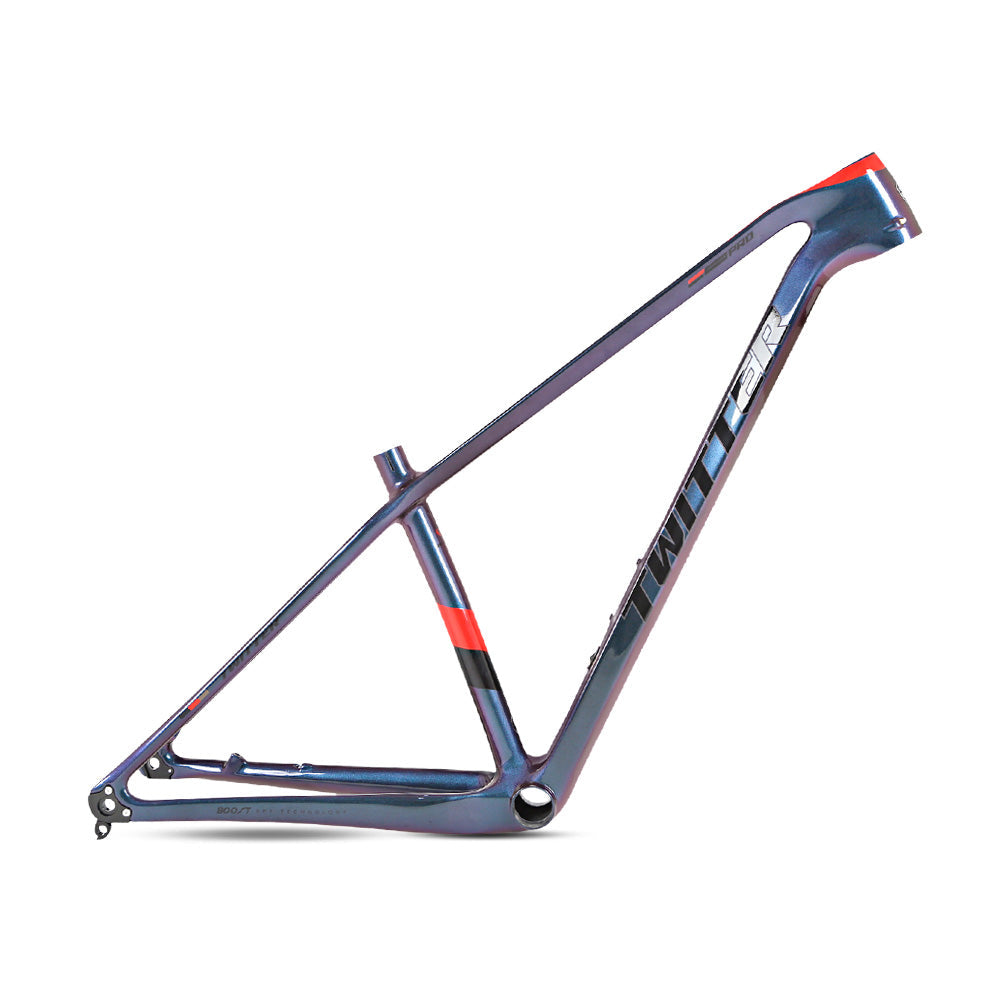 TWITTER WARRIOR Pro Carbon MTB Frame – T900 Mix, 29"/27.5", XC Racing, Gloss+UV Decals-1