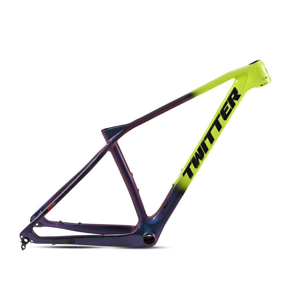 TWITTER PREDATOR Pro Carbon MTB Frame – T900 Mix, 29"/27.5", XC Racing, 135mm QR-9