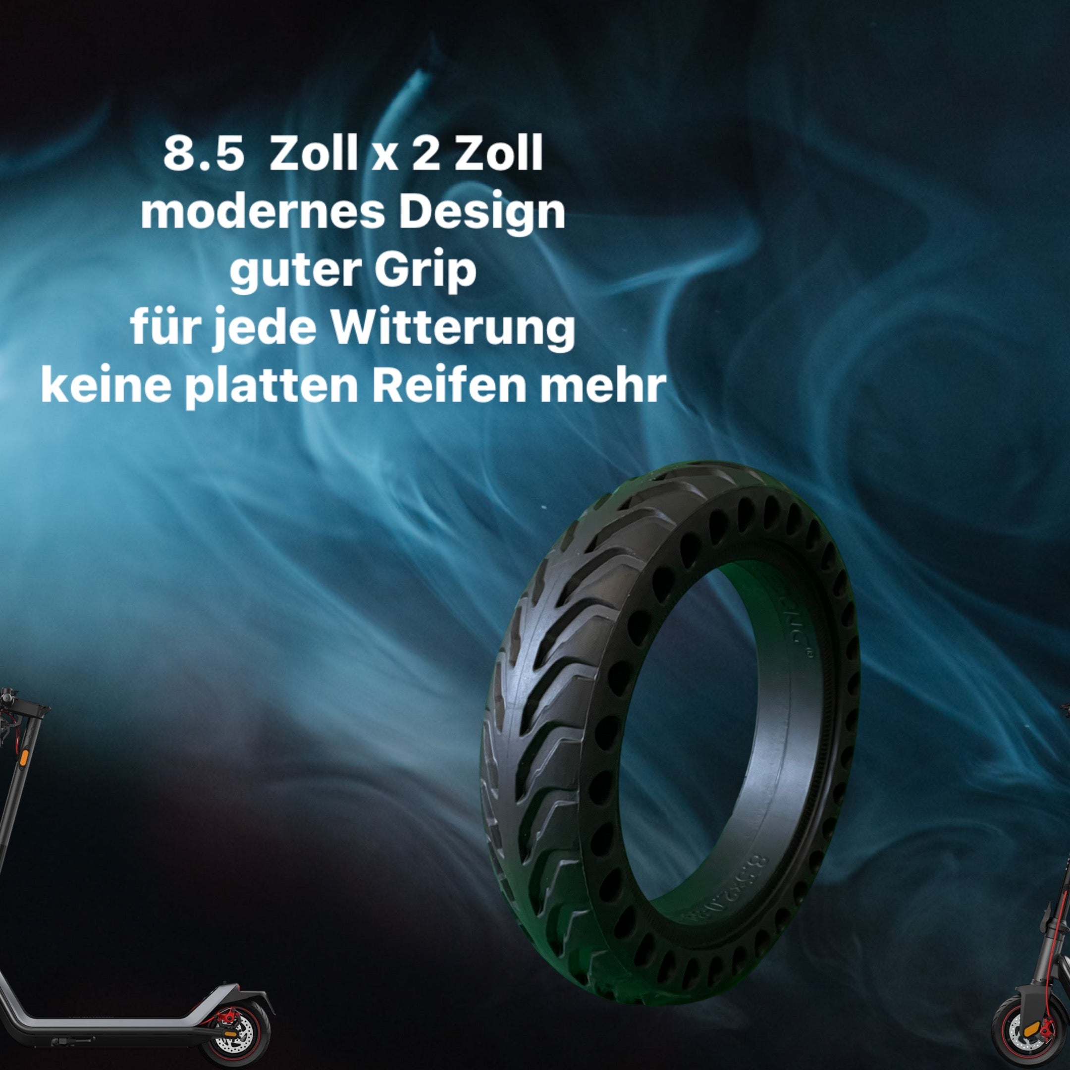 E-Scooter Vollgummireifen 8,5 x 2 Zoll Honeycomb-2