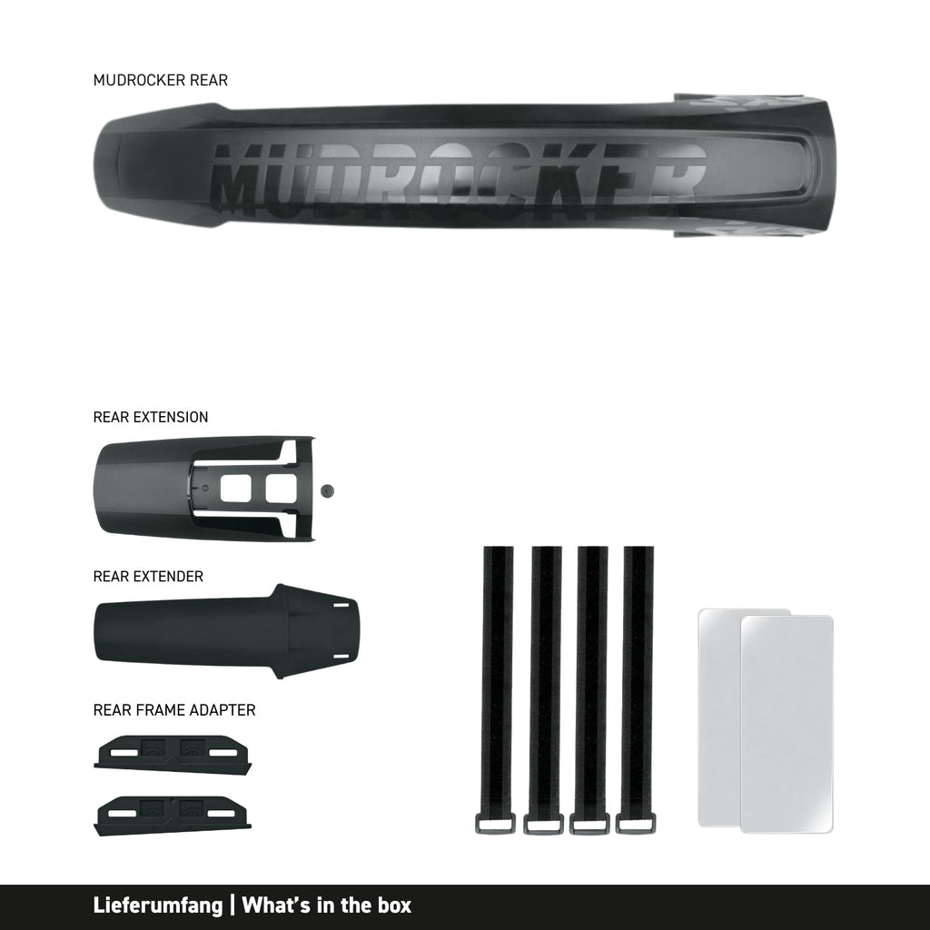 MUDROCKER REAR Hinterrad Schutzblech für Mountainbike-1