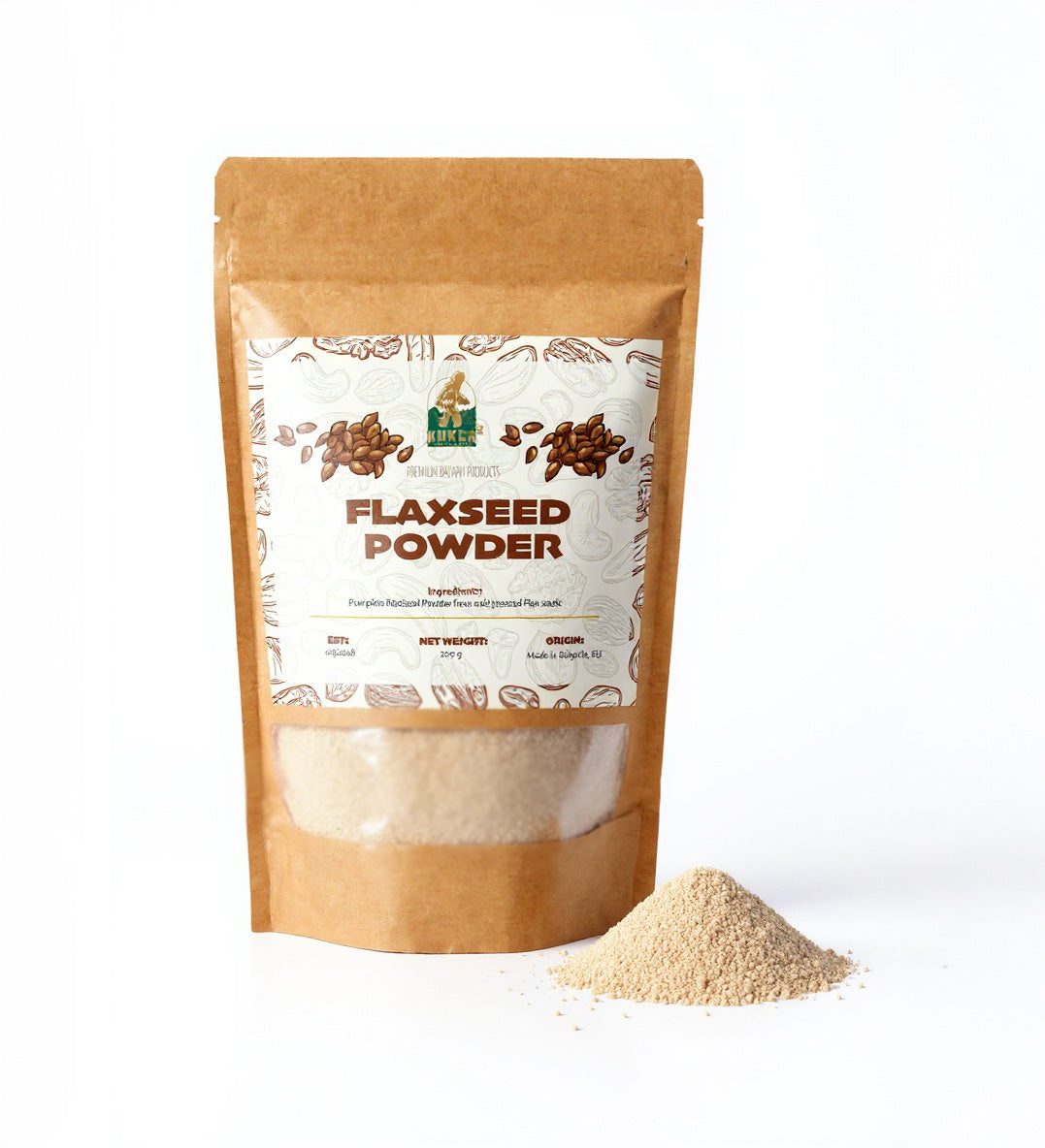 KUKER® Flaxseed Powder | 200g-0