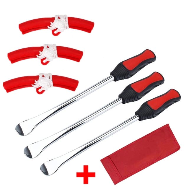Professionelles E‑Scooter Reifenmontage‑Set mit Hebel, Felgenschutz und Tasche-1