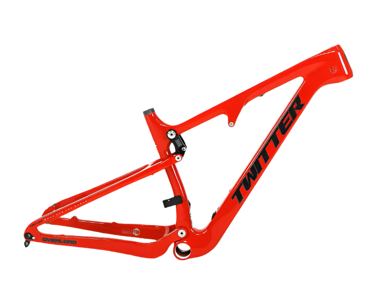 TWITTER OVERLORD Full Suspension Carbon MTB Frame – T800 Mix, 29"/27.5", AM, with DNM Rear SHOX-0