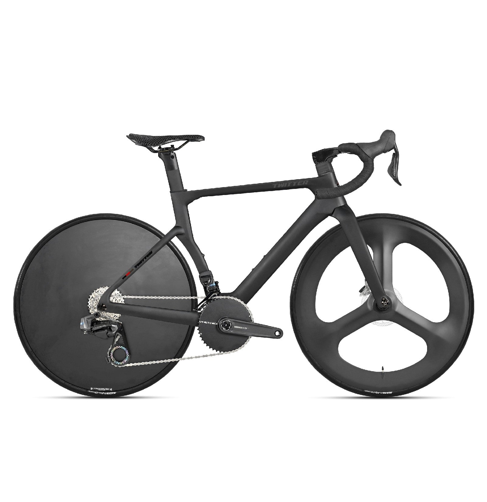 T8 Pro 3 Spoke Full Carbon Fiber Road Bike-4