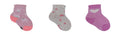 Chaussettes Bébé Fantaisie en Coton Écologique - Rose, Beige (3 paires)-0