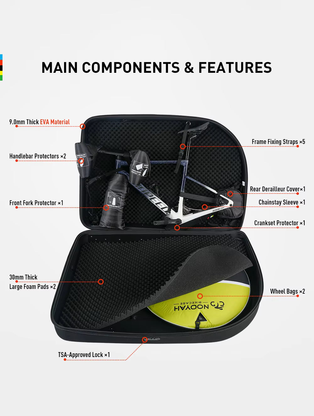 NOOYAH Bike Case BK004S – Ultimate Protection Zero Disassembly Total Freedom-1