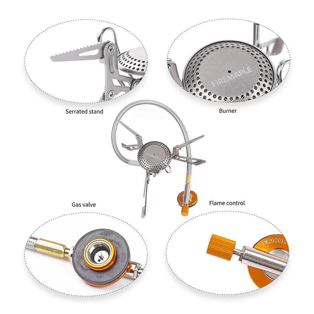 Titanium Blade 2 Camping Gas Stove Silver-4