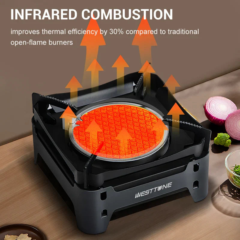 3600W Camping Infrared Gas Stove Grey-2