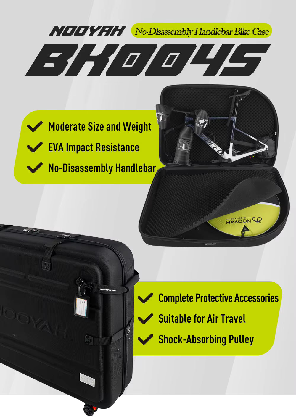 NOOYAH Bike Case BK004S – Ultimate Protection Zero Disassembly Total Freedom-2