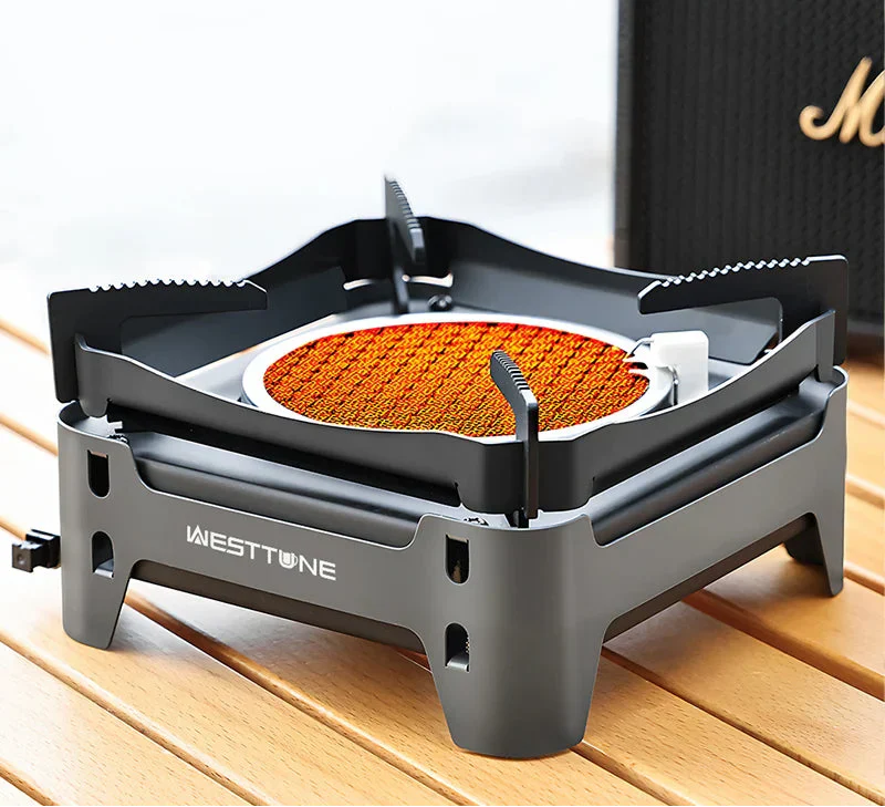 3600W Camping Infrared Gas Stove Grey-1