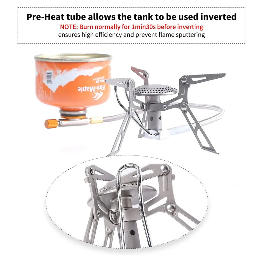 Titanium Blade 2 Camping Gas Stove Silver-2