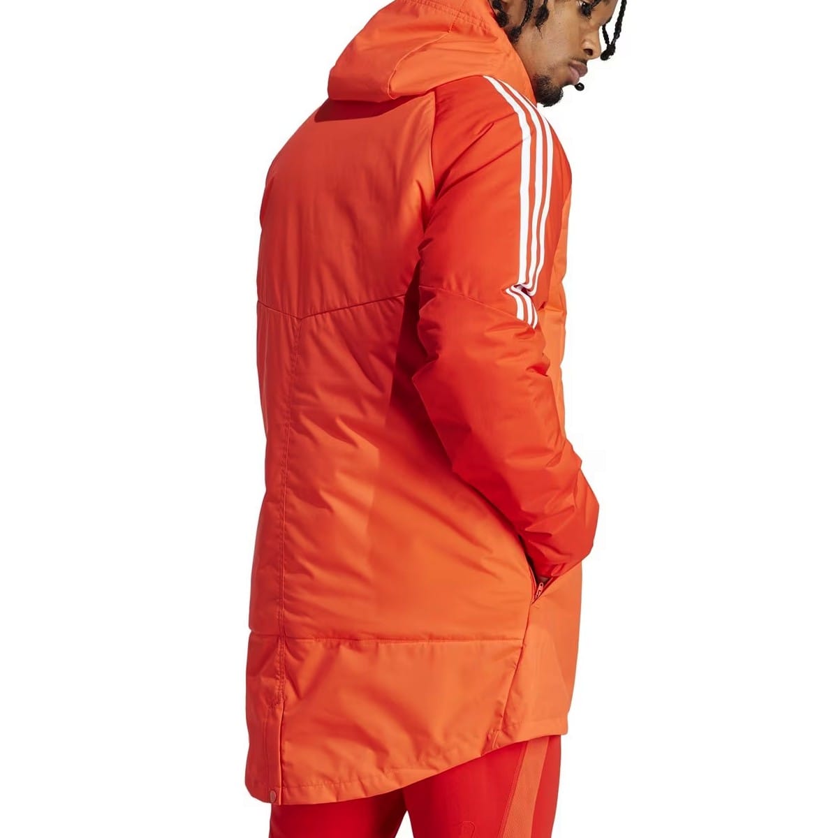 Bayern Munich soccer light red parka down jacket 2024 - Adidas-2