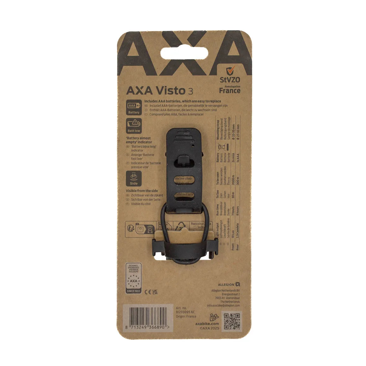 AXA Visto 3 - Fahrrad Front- und Rücklicht Set-1