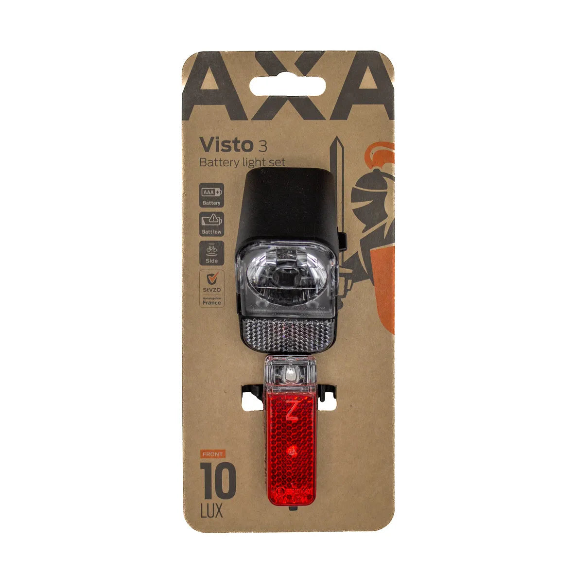 AXA Visto 3 - Fahrrad Front- und Rücklicht Set-0