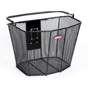 Rixenkaul KLICKfix Fahrrad Vorderradkorb aus Naturweide, klappbarer Griff, Braun-3