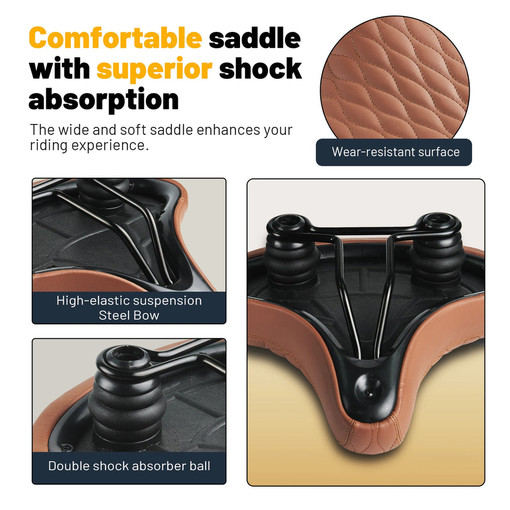 YS 10, YLG Brown Bicycle Seat Cushion-4